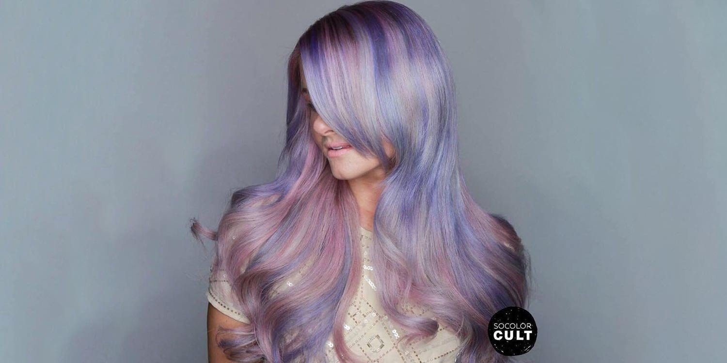 lavender and teal hair