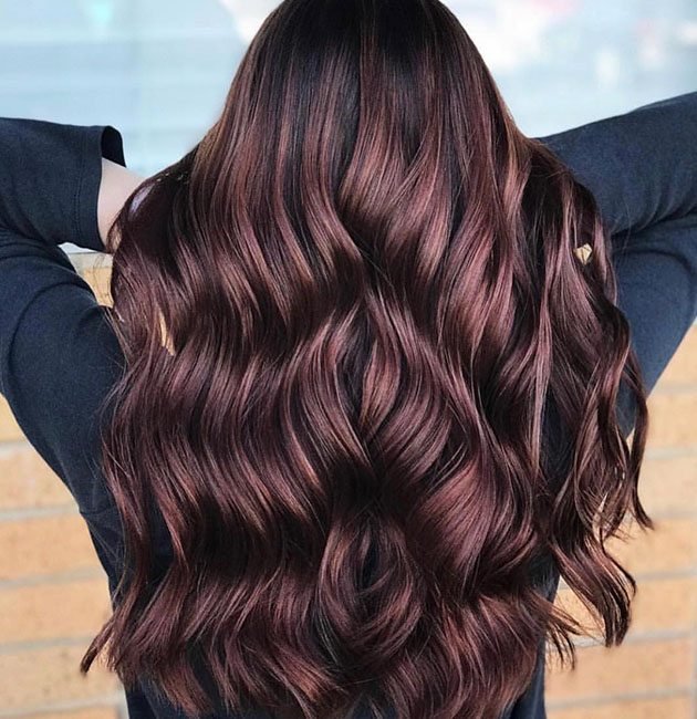 55+ Spring Hair Color Ideas & Styles For 2021 : Dark hair with honey blonde